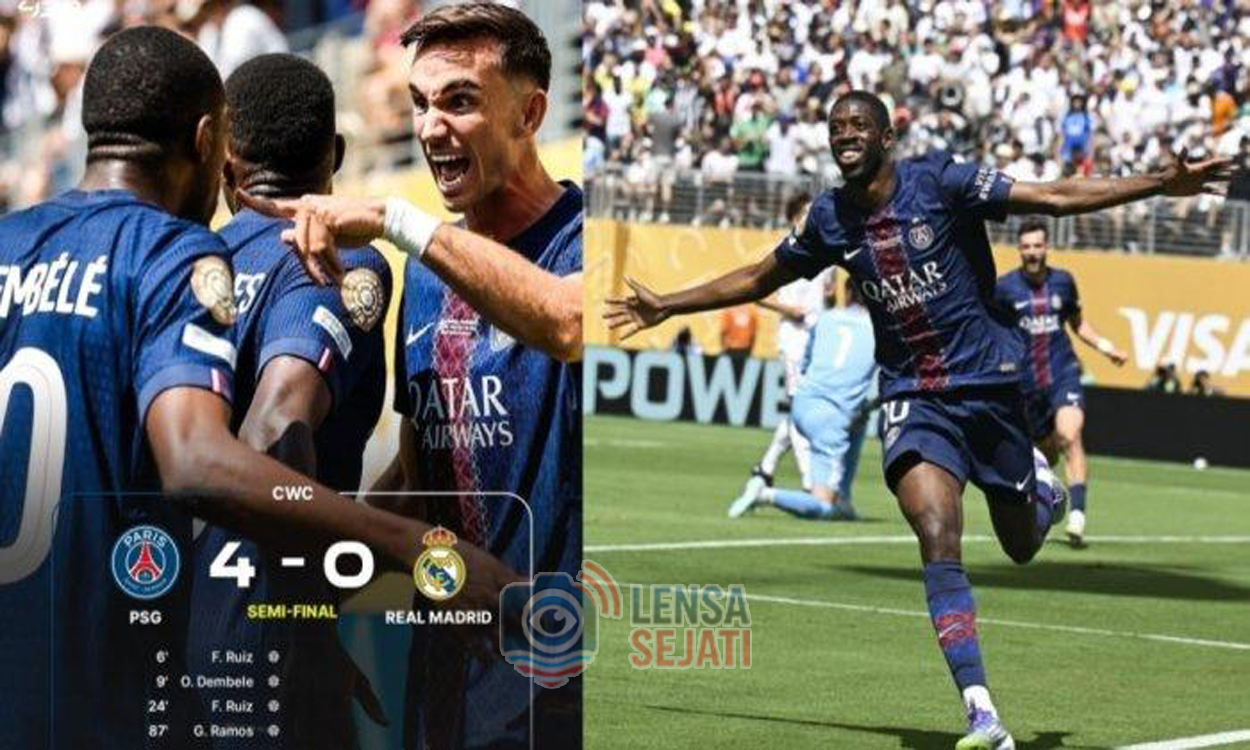 PSG Hajar Real Madrid Dengan Skor Telak 4-0