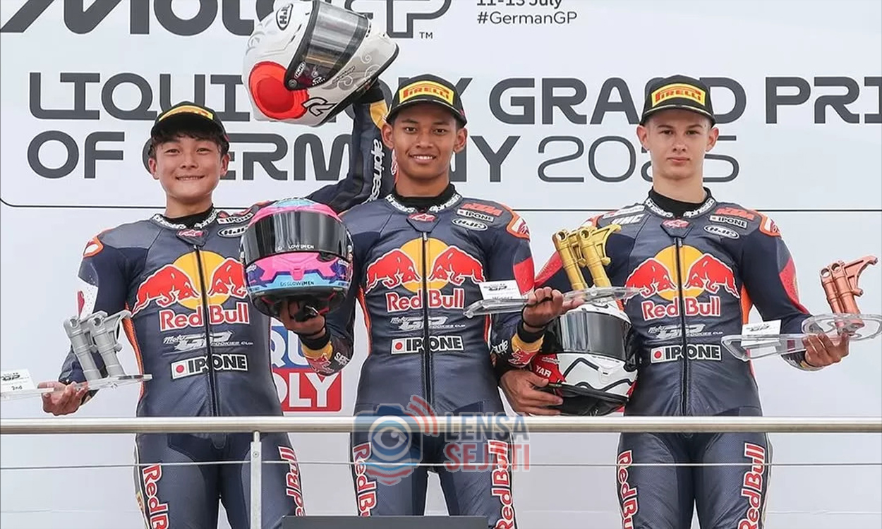 Veda Ega Pratama Juara Red Bull MotoGP Rookies Cup Jerman 2025