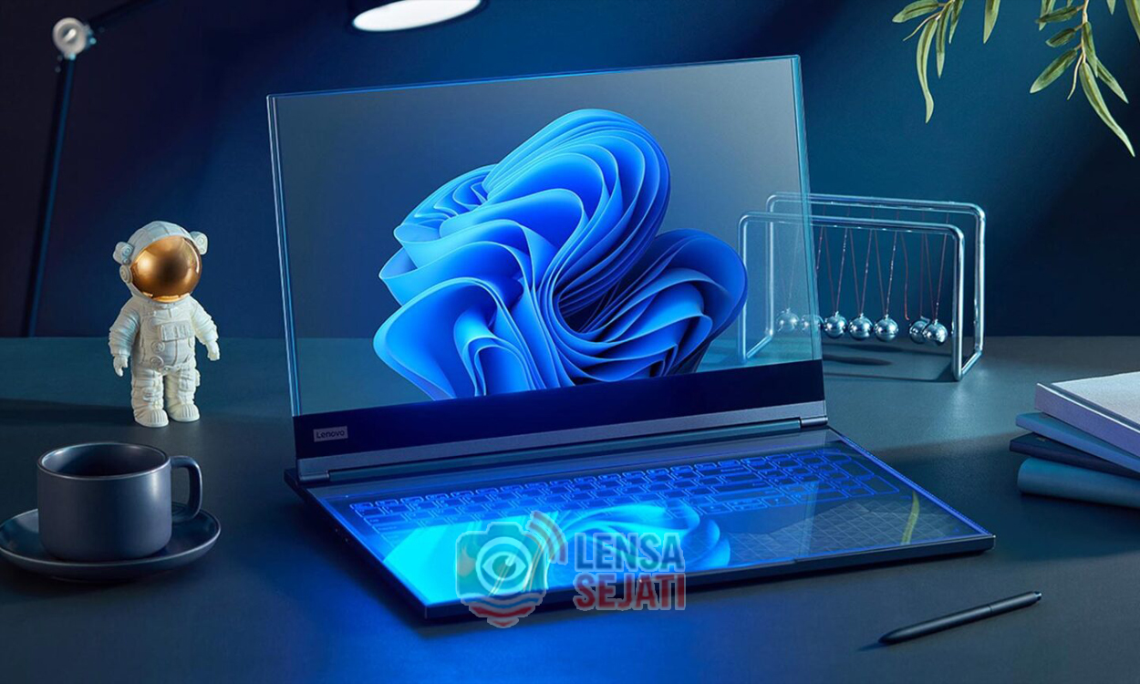 Lenovo Rilis Laptop Transparan Pertama di Dunia pada Ajang CES 2025